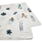 Пеленка муслиновая NL Baby Цветок, 80х80 см, бело-зеленый (31846) - Pampik - 5
