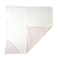 Полотенце-уголок NL Baby, 110х110 см, белый с розовым (807/38122) - Pampik - 3