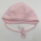 Шапочка двойная NL Baby на завязках, хлопок, 0-3 мес., розовый (046/33405) - Pampik - 2