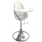 Стульчик для кормления Bloom FRESCO Silver/Coconut white Cotton - Pampik
