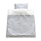 Комплект постельного белья NL Baby, 80х80 см, бело-серый (804/20547) - Pampik
