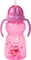 Поїльник-непроливайка Курносики, із силіконовою трубочкою, з ручками, від 9 міс., 300 мл, рожевий (7024 рож) - Pampik