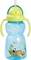 Поїльник-непроливайка Курносики, із силіконовою трубочкою, з ручками, від 9 міс., 300 мл, блакитний (7024 блак) - Pampik - 2