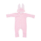 Ромпер Twins Rabbit, велюр, р.62, рожевий (W-111-TBR-6208) - Pampik