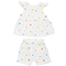 Комплект для девочки Twins, муслин, р.74, белый с принтом в ассортименте (W-102-HTМ74-24) - Pampik
