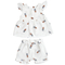 Комплект для девочки Twins, муслин, р.74, белый с принтом в ассортименте (W-102-HTМ74-24) - Pampik - 2