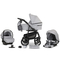 Универсальная коляска 3 в 1 Verdi Sonic Comfort 9023-VC-02 light gray skin - Pampik - 2