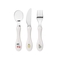 Набор детских столовых приборов Lassig, 3 шт., белый (12100739001/38323) - Pampik