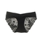 Трусы New Life La Perla, под живот, с кружевом, р.36, черный (26494) - Pampik