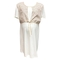 Комплект із халата та нічної сорочки для годування New Life, р.L-XL, принт квіти, молочний (308/36684) - Pampik - 2
