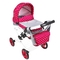 Коляска для ляльки Adbor Lily, червоно-сірий (Lc-11) - Pampik