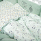 Постільний комплект Twins Be Happy з пледом, 8 елементів, м'ятний (4078-TBH-14) - Pampik - 7