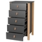 Комод Верес Монако високий 600, темно-сірий з бежевим (34.1.351.2.16) - Pampik - 2
