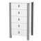 Комод Верес Монако високий 600, білий з сірим (34.1.351.2.32) - Pampik