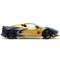Машина металева Jada Марвел. Люди-Х Шевроле Корвет з фігуркою Росомахи, 1:24, жовтий з синім (253225025) - Pampik - 3