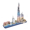 3D пазл CubicFun City Line з LED-підсвіткою Дубай (L523h) - Pampik - 2