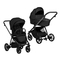 Коляска універсальна 2 в 1 Tutis Mio 3+ Black Edition Obsidian (1502060) - Pampik