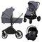 Универсальна коляска 3 в 1 Lionelo Mika Plus Grey Stone (LO-MIKA PLUS 3IN1 GREY STONE) - Pampik