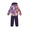 Детский демисезонный комплект Huppa Avery 1, куртка и полукомбинезон, р.110, лилoвый с принтом/темно-лилoвый (41780114-14753-110) - Pampik