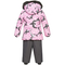Комплект зимовий Huppa Belinda 1: куртка + напівкомбінезон, р.98, світло-рожевий з сірим (45090130-13303-098) - Pampik - 2