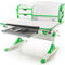 Стіл Evo-kids Aivengo (M) Green (арт.Evo-700 WZ) - стільниця біла / ніжки білі з зеленим (коробок-2 шт.) - Pampik