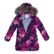 Куртка зимова Huppa Rosa 1, р.116, бордовий з принтом (17910130-91834-116) - Pampik - 4