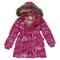 Пальто-пуховик Huppa Grace, р.122, фуксия с принтом (17930055-73263-122) - Pampik - 4