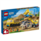 Конструктор LEGO City Construction Будівельні вантажівки та кулястий таран 235 деталей (60391) - Pampik