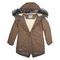 Пальто зимнее Huppa Vivian, р.128, бежевый (12490020-70031-128) - Pampik - 4