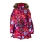 Пальто-пуховик Huppa Parish, р.146, фуксия с принтом (12470055-11463-146) - Pampik