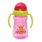 Поїльник-непроливайка Lindo з силіконовою трубочкою, 6+ міс., 180 мл, рожевий (Li 733 роз) - Pampik