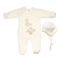 Комбинезон велюровый с шапочкой Elfiki Піпо, р.62, молочный (КТ-39062) - Pampik