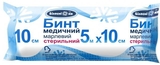 Бинт стерильний Білосніжка, 5 м х 10 см (PAMP104) - Pampik