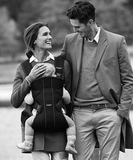 Рюкзак-кенгуру Babybjorn Baby Carrier One Cotton, черный (91023) - Pampik - 2