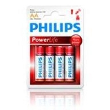 Батарейка пальчиковая Philips Powerlife АА (1,5V), 4 шт. - Pampik