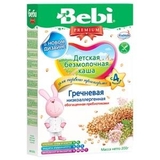 Безмолочная низкоаллергенная каша Bebi Premium гречневая с пребиотиками, 200 г - Pampik