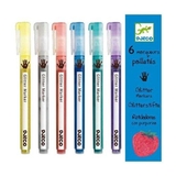 Набір фломастерів з блиском Djeco 6 шт. - Pampik