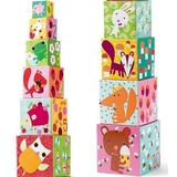 Пірамідка Djeco Забавні кубики - Лісові мешканці - Pampik - 6