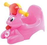 Дитячий горщик OK Baby Spidy з брязкальцем, яскраво-рожевий - Pampik