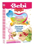 Молочна каша для полудня Bebi вівсяна Печиво з вишнею та яблуком, 200 г - Pampik