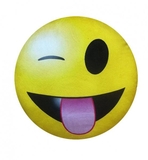 М'яка іграшка Смайлик-подушка Imoji Прикольчик 33 см - Pampik