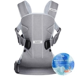 Рюкзак-кенгуру Babybjorn Baby Carrier One Little grey seal Cotton Mix, светло-серый (93072) - Pampik