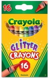 Набір воскової крейди з блискітками Crayola, 16 шт. (52-3716) - Pampik