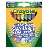 Воскова крейда великі Crayola, 8 шт. (52-3282) - Pampik