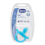 Силіконова пустушка Chicco Physio, 0-6 міс., блакитний (02711.21) - Pampik