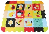 Дитячий ігровий килимок-пазл Baby Great Пригода піратів, з бортиком, 153х122 см - Pampik