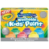 Баночки со смываемыми красками Crayola, металлик, 6 шт. (54-5000) - Pampik
