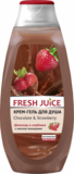 Крем-гель для душу Fresh Juice Chocolate & Strawberry, 400 мл - Pampik