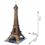 3D Пазл CubicFun Ейфелева вежа, 35 елементів - Pampik - 2