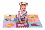 Ігровий килимок-пазл Baby Great Веселий зоопарк, 92х92 см (GB-M129А2) - Pampik - 5